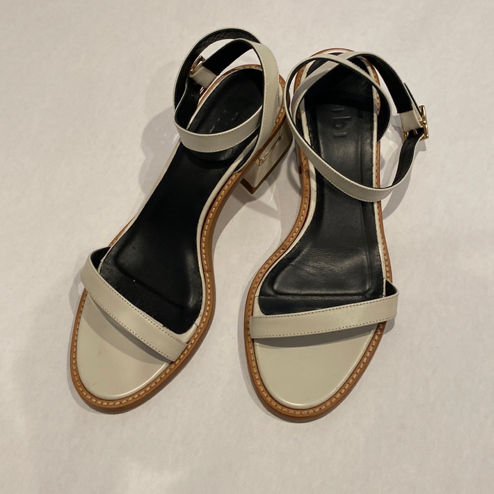 Tibi, size 38.5. Cream color. Leather